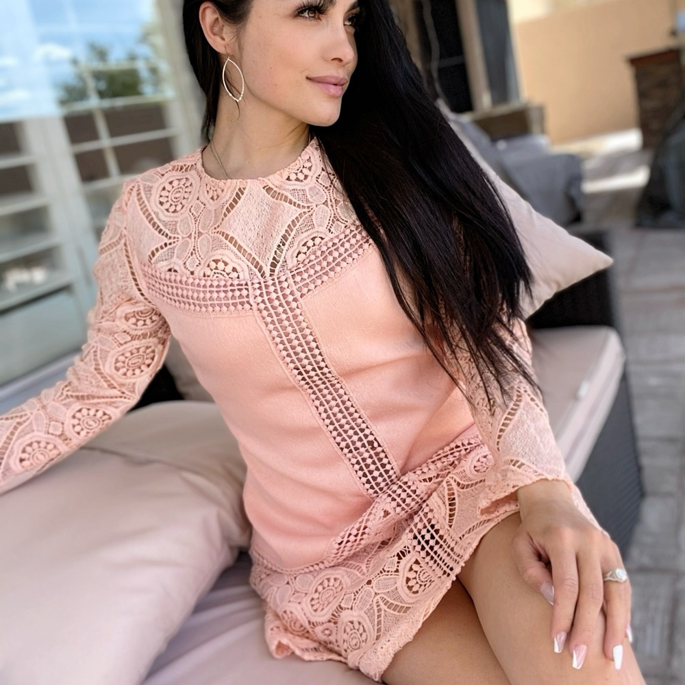 English Factory Pink Lace Gorgeous Dress